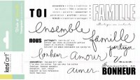 Tampons clear FAMILLE - Kesi'art