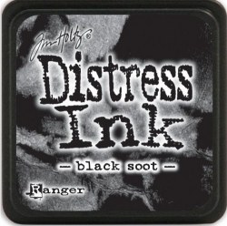 Mini encreur distress BLACK SOOT