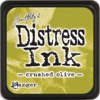 Mini encreur distress CRUSHED OLIVE