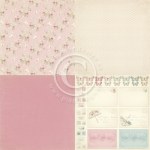 {Paris flea market 6x6"}Pink fabric - Pion design