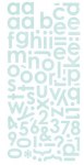 Stickers alphabet MINI MONOGRAM CAPPELLA - Basic grey