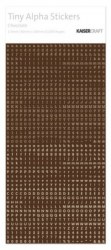 Stickers TINY ALPHA CHOCOLATE - Kaisercraft