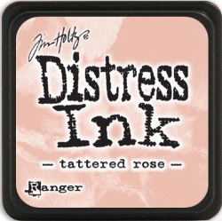 Mini encreur distress TATTERED ROSE