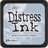 Mini encreur distress WEATHERED WOOD