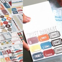 {Souffler n'est pas jouer}Carnet die cuts TICKET GAGNANT - Sultane