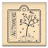 Tampon bois TAG D'AUTOMNE - Florilèges