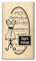 Tampon bois ESPRIT VINTAGE - Florilèges