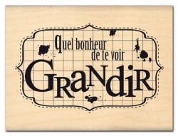 Tampon bois TE VOIR GRANDIR - Florilèges