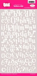 Stickers FASHION SCRIPT WHITE - Pink paislee