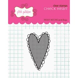Tampon clear Check heart - Pink paislee