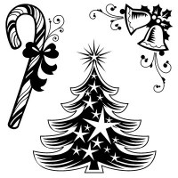 Tampon clear CHRISTMAS TREE - Inkadinkado