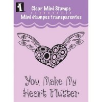 Tampon clear WINGED HEART - Inkadinkado