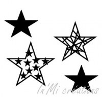 Tampon clear ETOILES - In'Mi creations