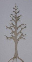 Chipboard MINI BARE TREE 1 - Dusty attic