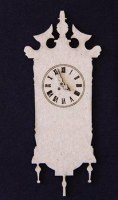 Chipboard WALL CLOCK - Dusty attic