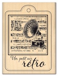 Tampon bois PETIT AIR RETRO - Florilèges