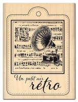 Tampon bois PETIT AIR RETRO - Florilèges