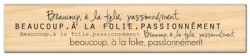 Tampon bois A LA FOLIE - Florilèges