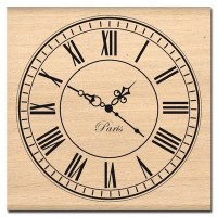 Tampon bois GRANDE HORLOGE - Florilèges