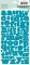 Stickers alphabet PRESS turquoise - Kesi'art