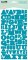 Stickers alphabet PRESS turquoise - Kesi'art
