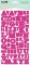 Stickers alphabet PRESS fuschia - Kesi'art