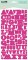 Stickers alphabet PRESS fuschia - Kesi'art