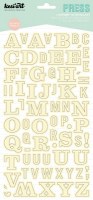 Stickers alphabet PRESS écru - Kesi'art