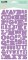 Stickers alphabet PRESS violet - Kesi'art