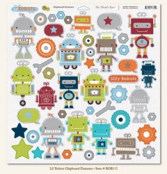 {Lil' robots}Chipboards elements - MME