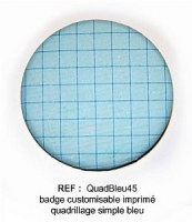 Badge QUAD BLEU 45mm - ScrapButtons