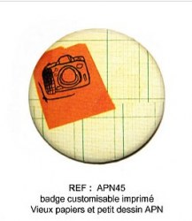 Badge APN 45 mm - ScrapButtons