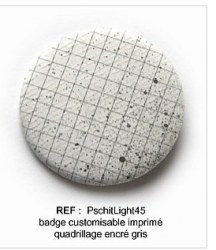 Badge PSCHIT LIGHT 45mm - Scrapbuttons