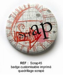 Badge SCRAP 45 mm - ScrapButtons