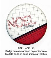 Badge NOEL 45 mm - ScrapButtons