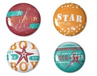 4 badges STAR - Scrapinerie