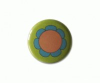 Badge FLEUR ORANGE - Zibuline