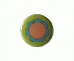 Badge FLEUR ORANGE - Zibuline