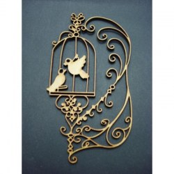 Embell. bois CAGE FLOURISH - Scrap Désirs
