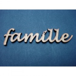 Embell. bois FAMILLE - Scrap Désirs