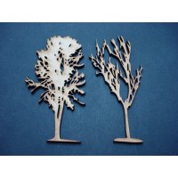 Embell. bois ARBRES D'HIVER - Scrap Désirs