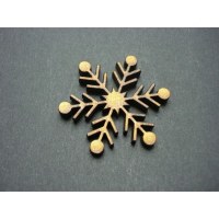 Embell. bois PETIT FLOCON - Scrap Désirs