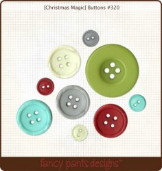 Boutons Christmas magic - Fancy Pants