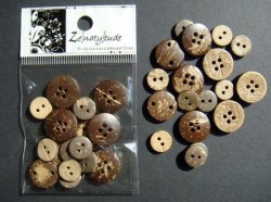18 boutons noix de coco