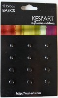 12 brads pailletés NOIR - Kesi'art