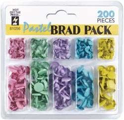 Pack 200 brads - Modèle pastel