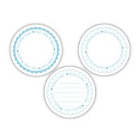 Sweet baby circle tags BLEU - Elle's Studio