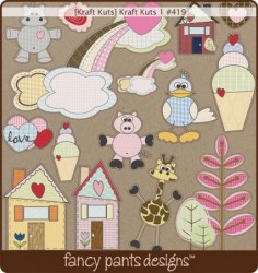 Die cuts 1 KRAFT CUTS - Fancy Pants