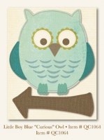 {Quite contrary}Die cut CURIOUS OWL - MME