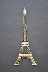 Chipboard EIFFEL TOWER - Dusty attic
